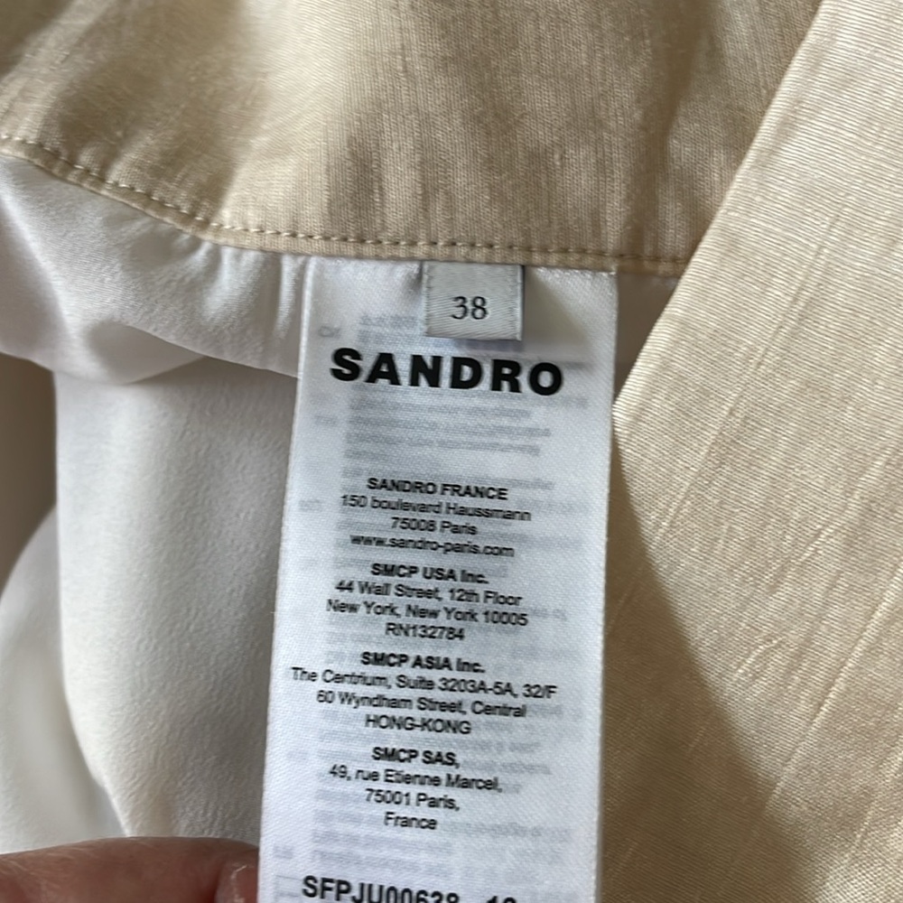SANDRO| Beige Ruffled Skirt - Picture 11 of 12